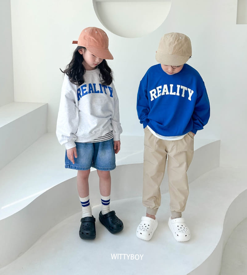 Witty Boy - Korean Children Fashion - #kidsshorts - Reality Sweatshirt - 5