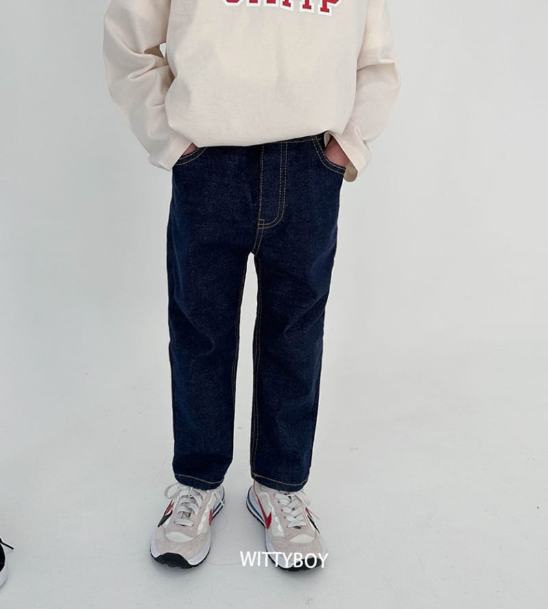 Witty Boy - Korean Children Fashion - #kidsshorts - Shellbige Jeans - 10