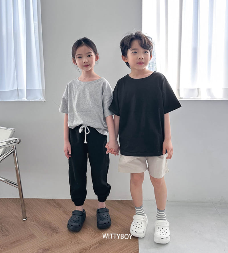 Witty Boy - Korean Children Fashion - #kidsshorts - Inner Short Sleeves Tee - 6