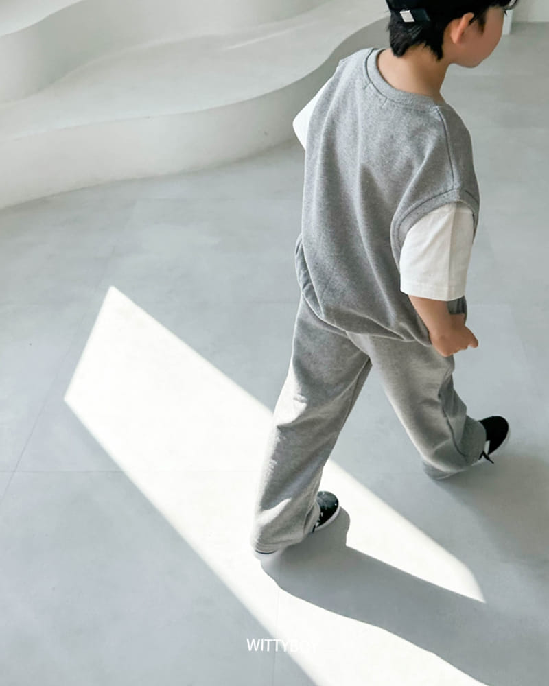 Witty Boy - Korean Children Fashion - #kidsshorts - Uni Vest - 7