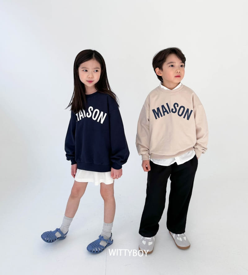 Witty Boy - Korean Children Fashion - #kidsstore - Masion Sweatshirt - 3