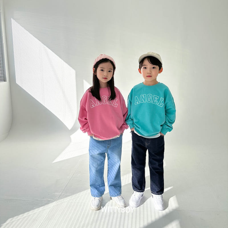 Witty Boy - Korean Children Fashion - #kidsstore - Angel Sweatshirt - 2
