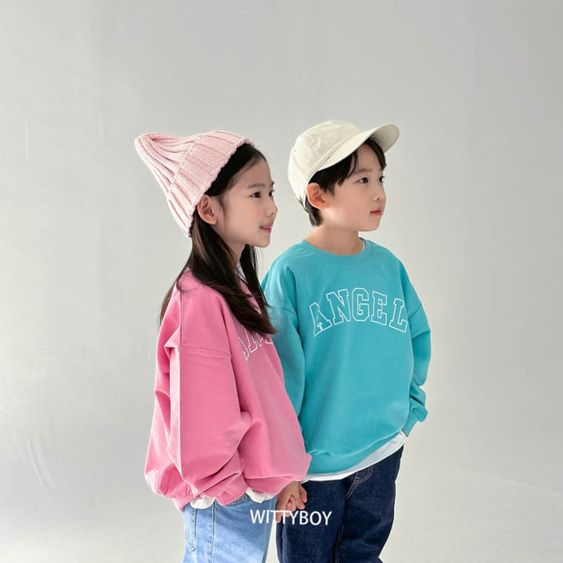 Witty Boy - Korean Children Fashion - #kidzfashiontrend - Angel Sweatshirt - 3