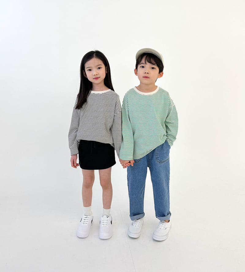 Witty Boy - Korean Children Fashion - #kidzfashiontrend - Lucy Stripes Tee - 2