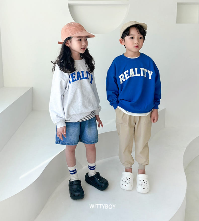 Witty Boy - Korean Children Fashion - #kidzfashiontrend - Reality Sweatshirt - 7