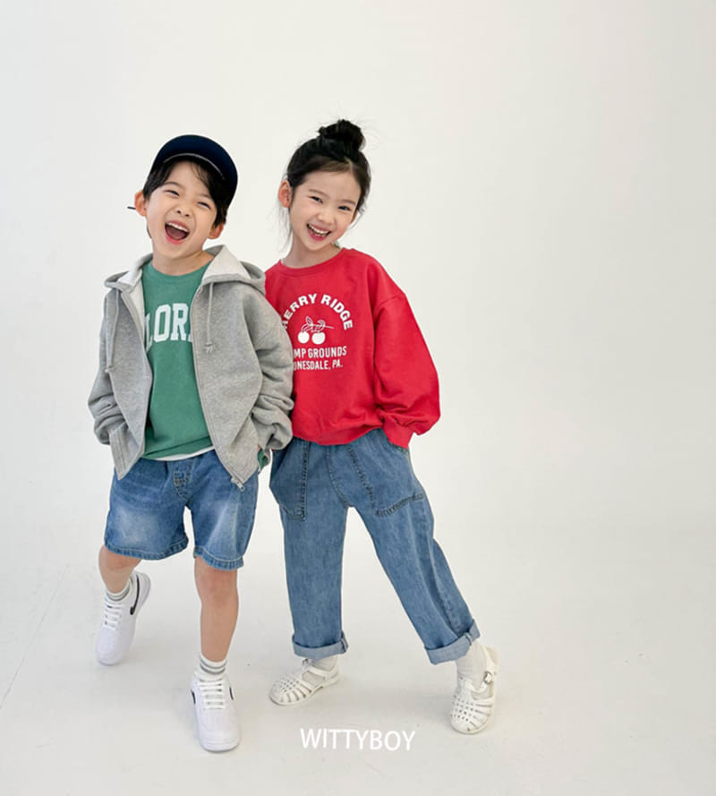 Witty Boy - Korean Children Fashion - #kidzfashiontrend - Cherry Sweatshirt - 5
