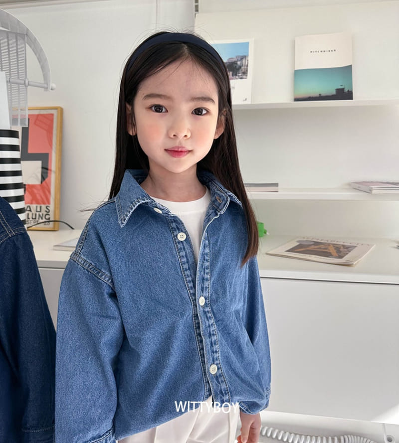 Witty Boy - Korean Children Fashion - #kidzfashiontrend - Joy Denim Shirt - 9
