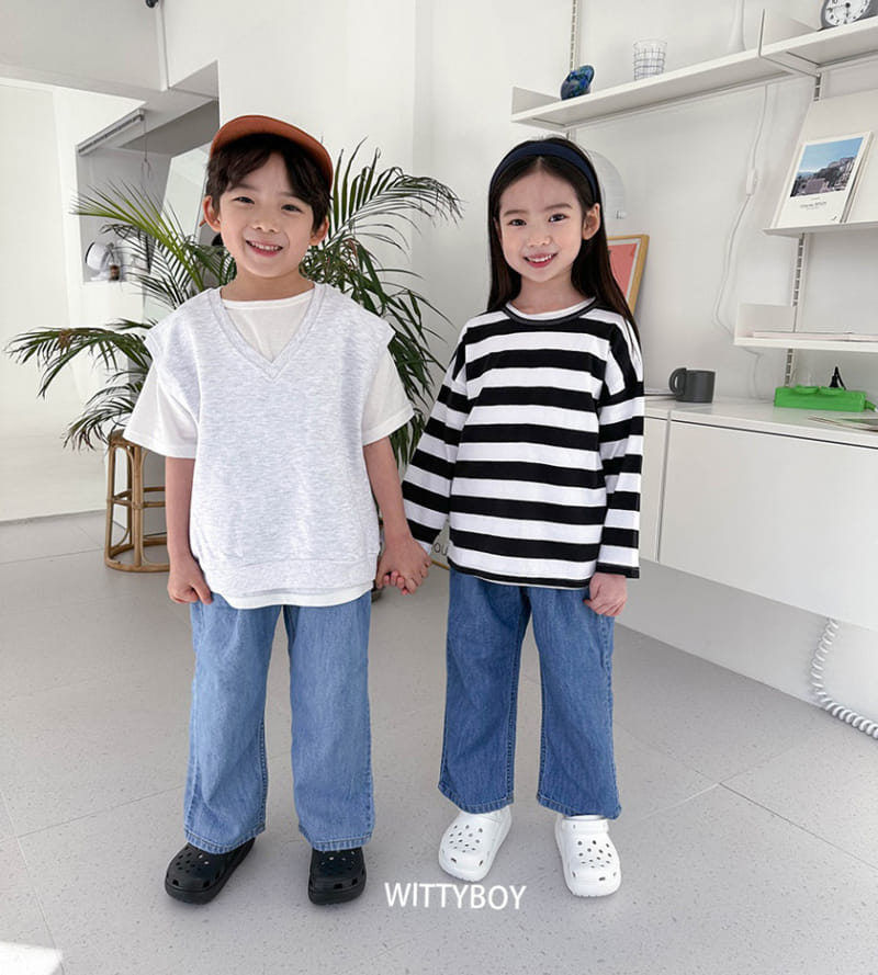 Witty Boy - Korean Children Fashion - #kidzfashiontrend - Soft Jeans - 7