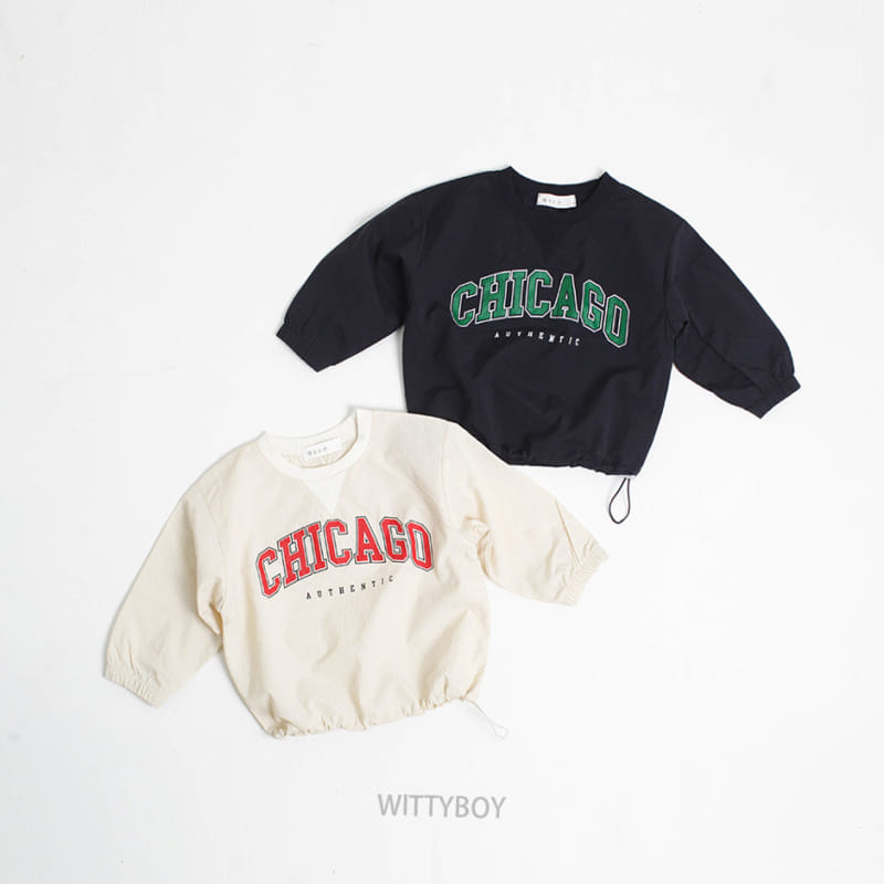 Witty Boy - Korean Children Fashion - #kidzfashiontrend - Chicago Sweatshirt