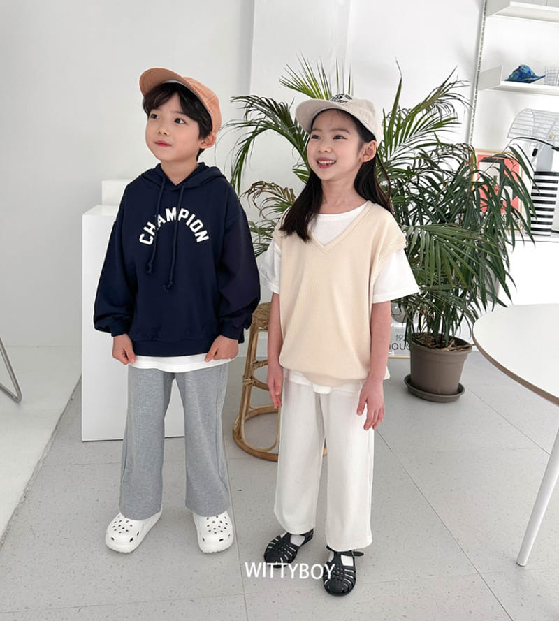 Witty Boy - Korean Children Fashion - #kidzfashiontrend - Champion Hoody - 11