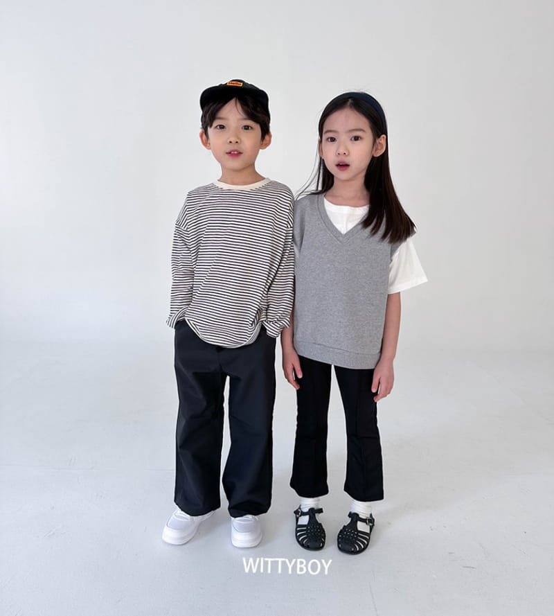 Witty Boy - Korean Children Fashion - #kidzfashiontrend - Uni Vest - 9