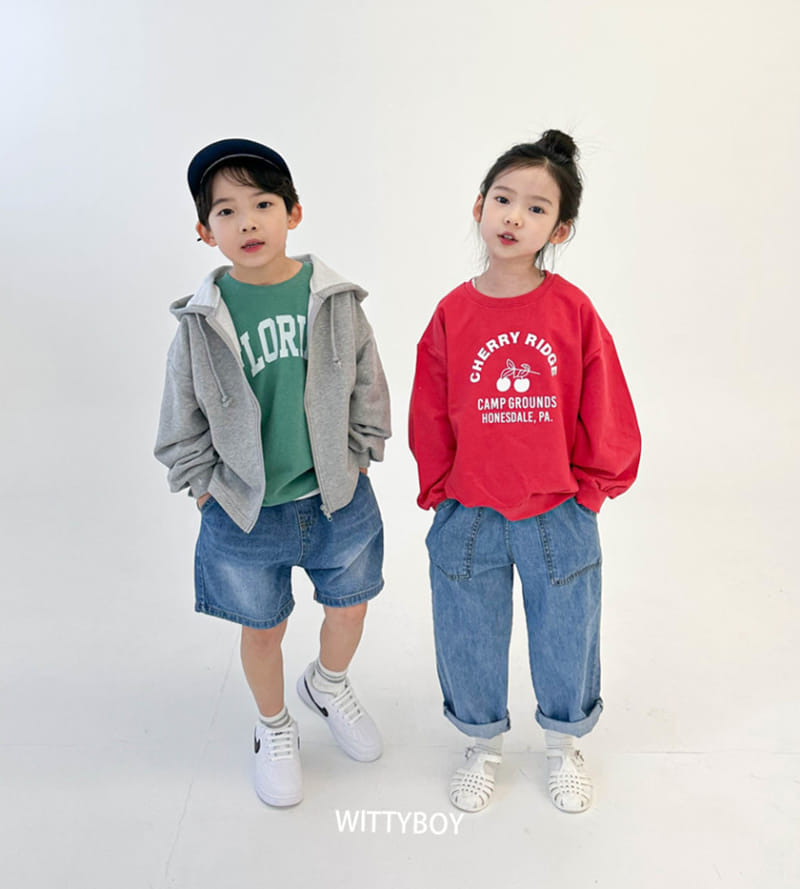 Witty Boy - Korean Children Fashion - #littlefashionista - Cherry Sweatshirt - 7