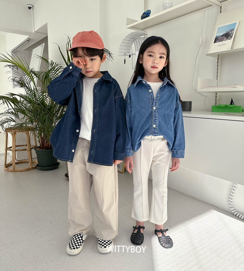 Witty Boy - Korean Children Fashion - #littlefashionista - Joy Denim Shirt - 11