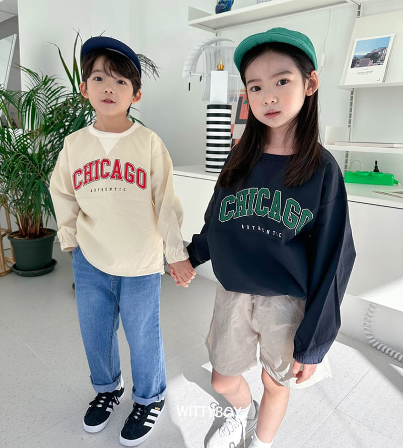 Witty Boy - Korean Children Fashion - #littlefashionista - Chicago Sweatshirt - 3