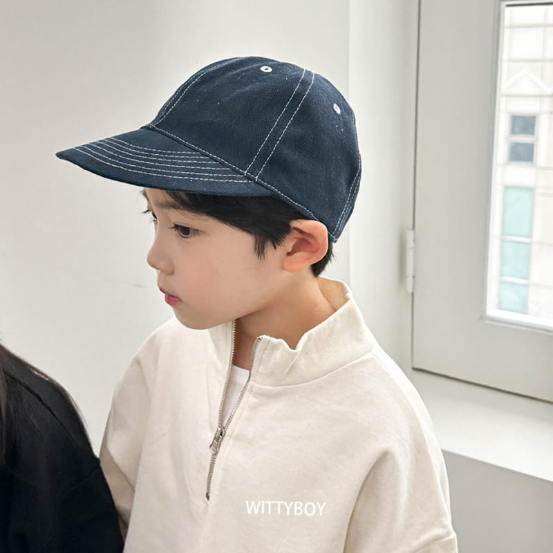 Witty Boy - Korean Children Fashion - #littlefashionista - Mono Stitch Cap - 3