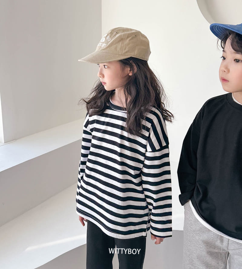 Witty Boy - Korean Children Fashion - #magicofchildhood - Multi Stripes Tee - 3