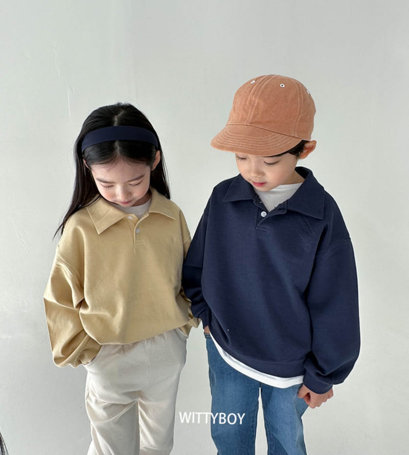 Witty Boy - Korean Children Fashion - #magicofchildhood - Coco Collar Sweatshirt - 6
