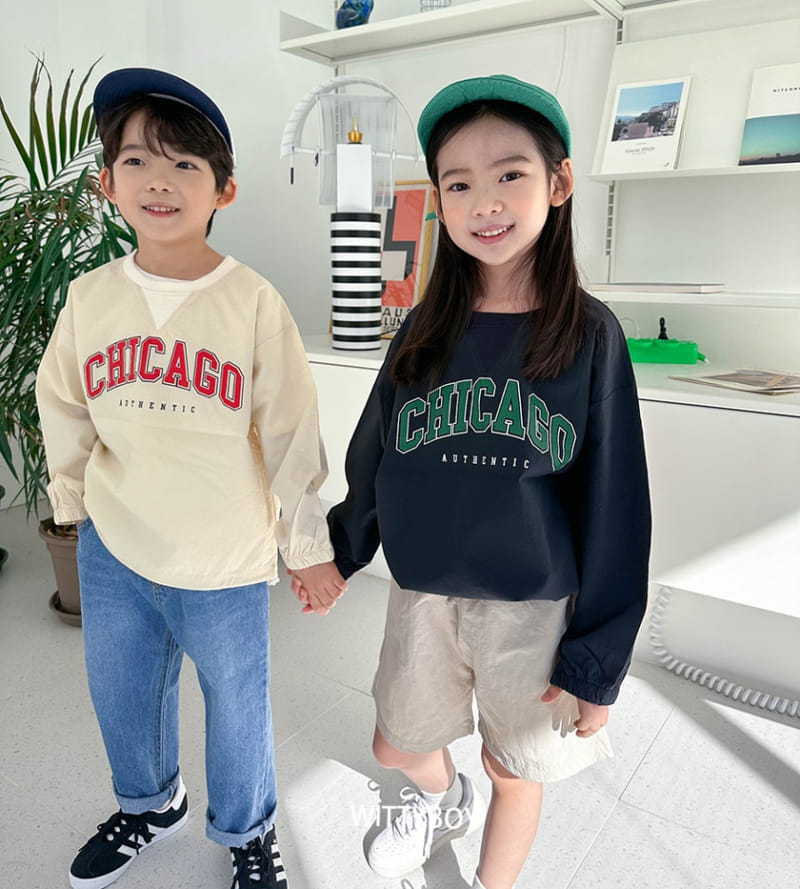 Witty Boy - Korean Children Fashion - #littlefashionista - Chicago Sweatshirt - 4