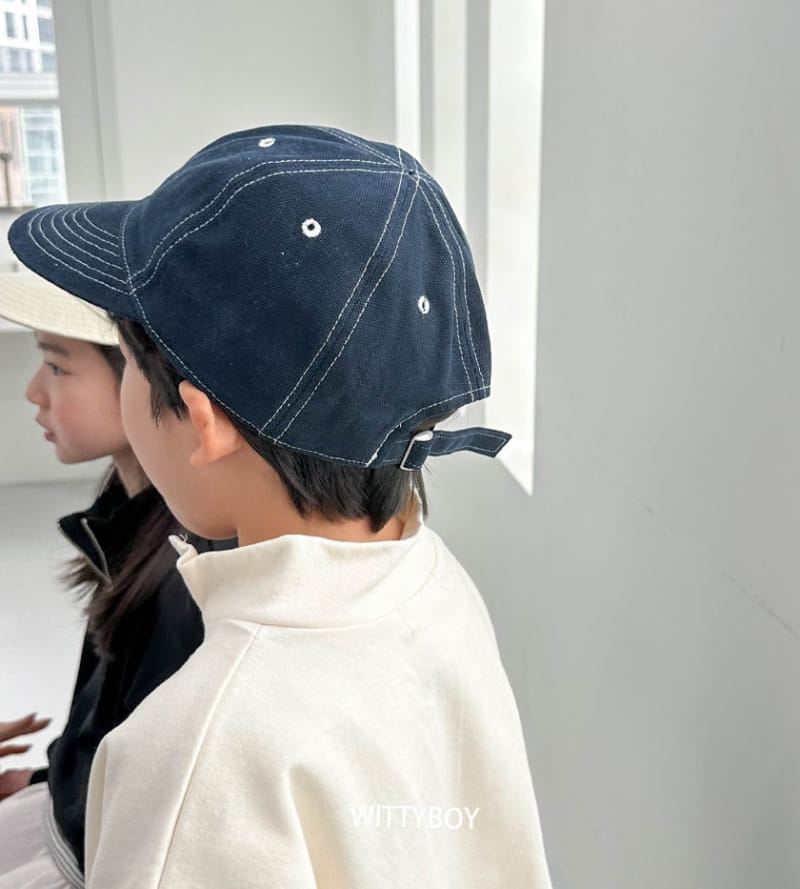 Witty Boy - Korean Children Fashion - #littlefashionista - Mono Stitch Cap - 4