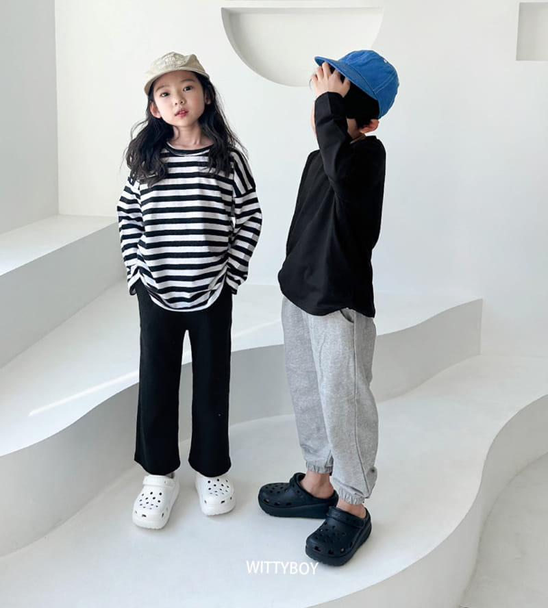 Witty Boy - Korean Children Fashion - #magicofchildhood - Multi Stripes Tee - 4