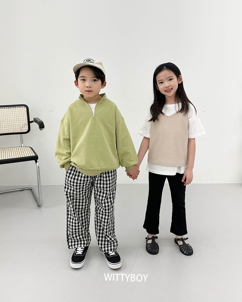Witty Boy - Korean Children Fashion - #minifashionista - Momo Check Pants - 10