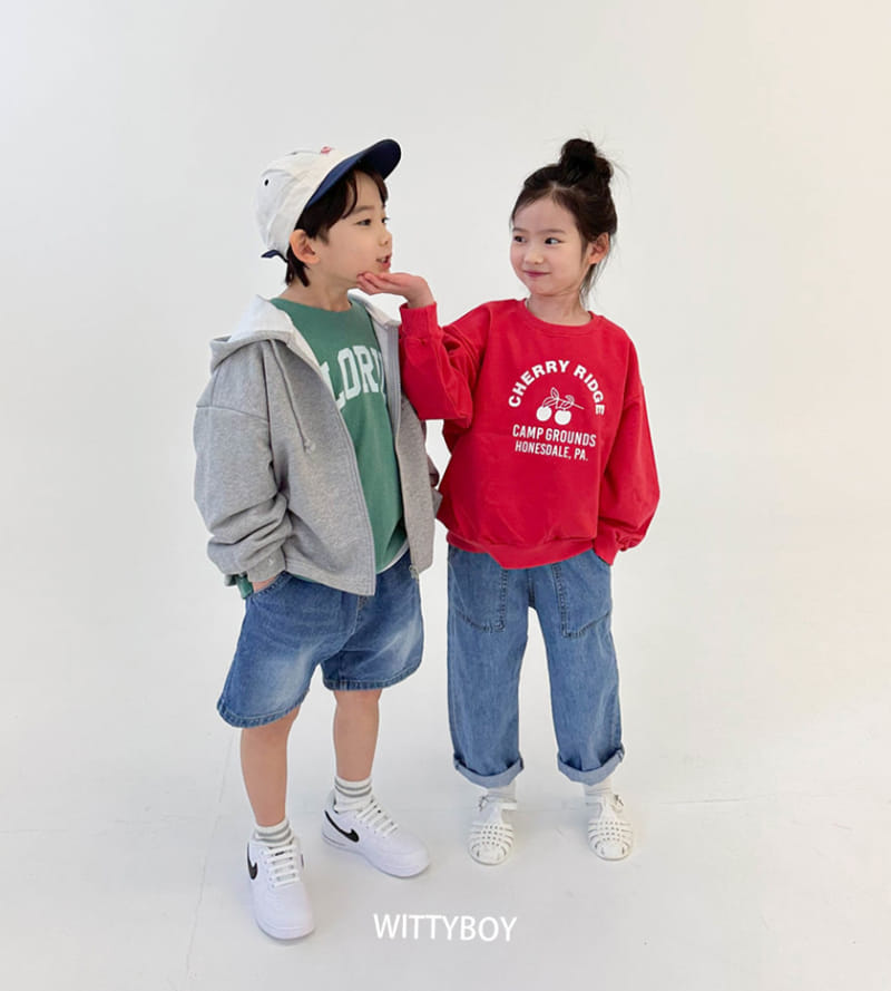 Witty Boy - Korean Children Fashion - #minifashionista - Cherry Sweatshirt - 9