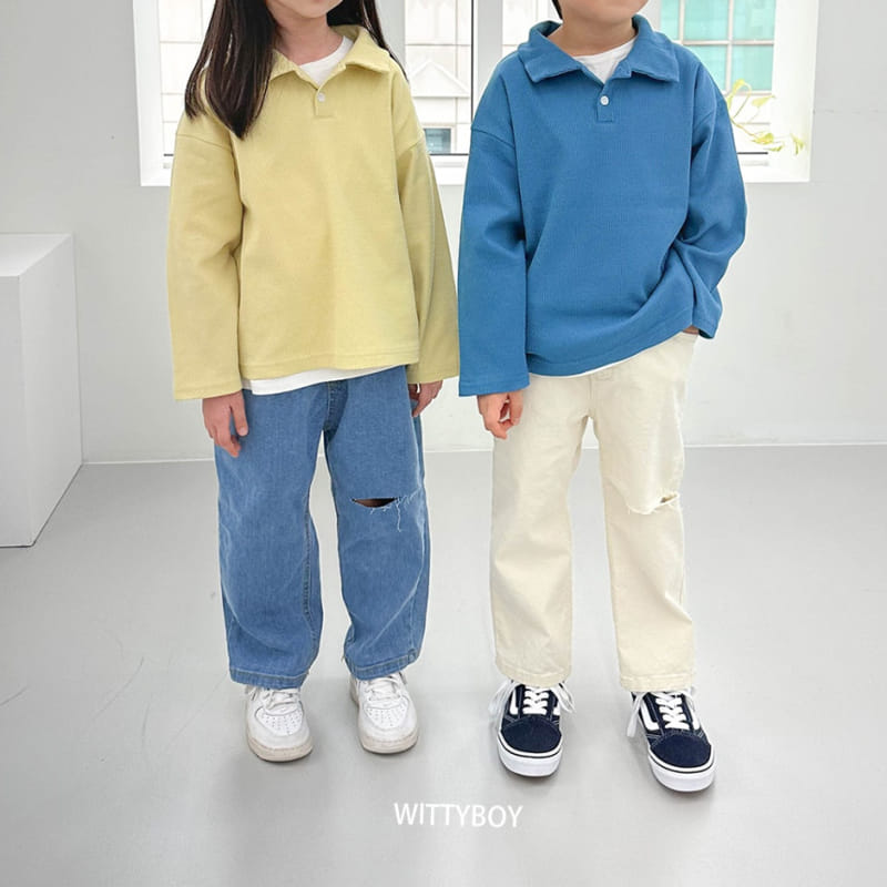 Witty Boy - Korean Children Fashion - #minifashionista - Easy Cut Jeans - 7
