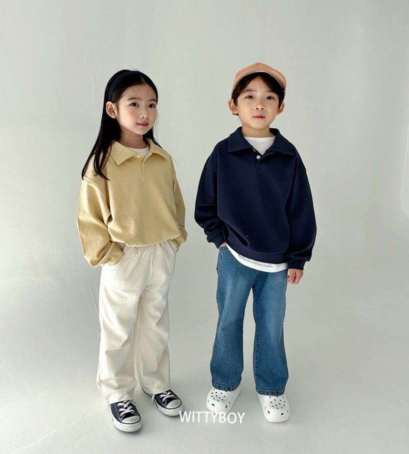 Witty Boy - Korean Children Fashion - #minifashionista - Coco Collar Sweatshirt - 7
