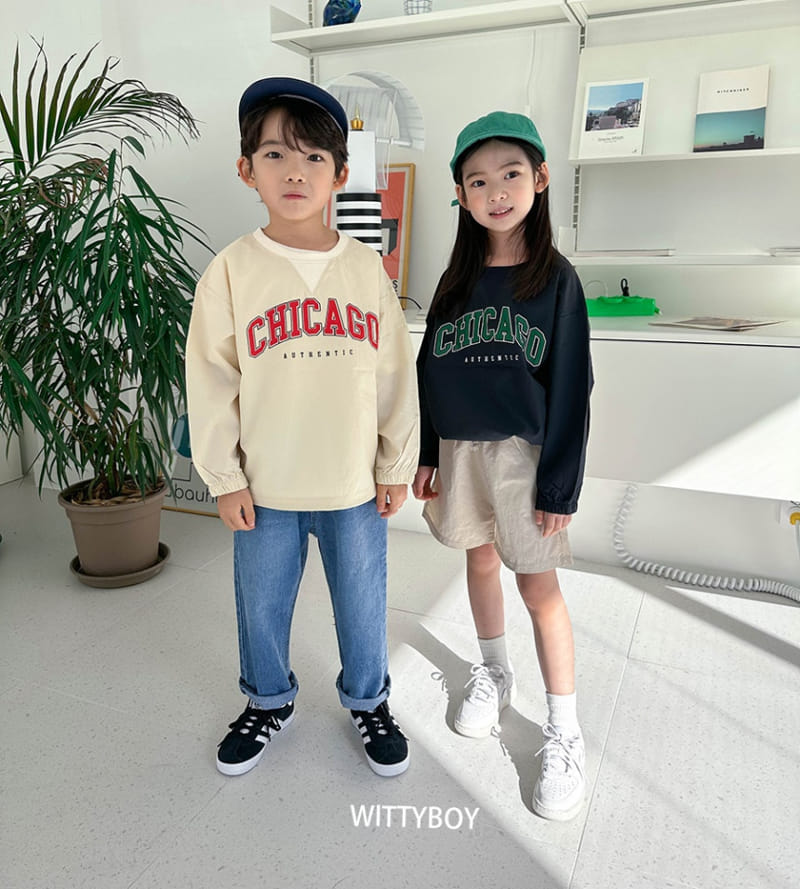 Witty Boy - Korean Children Fashion - #minifashionista - Chicago Sweatshirt - 5