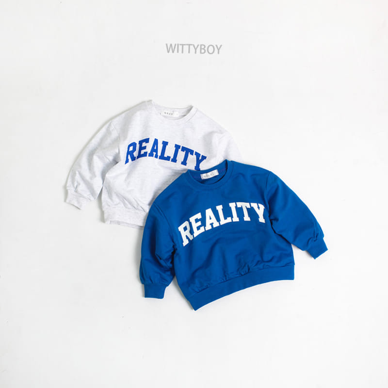 Witty Boy - Korean Children Fashion - #prettylittlegirls - Reality Sweatshirt - 12