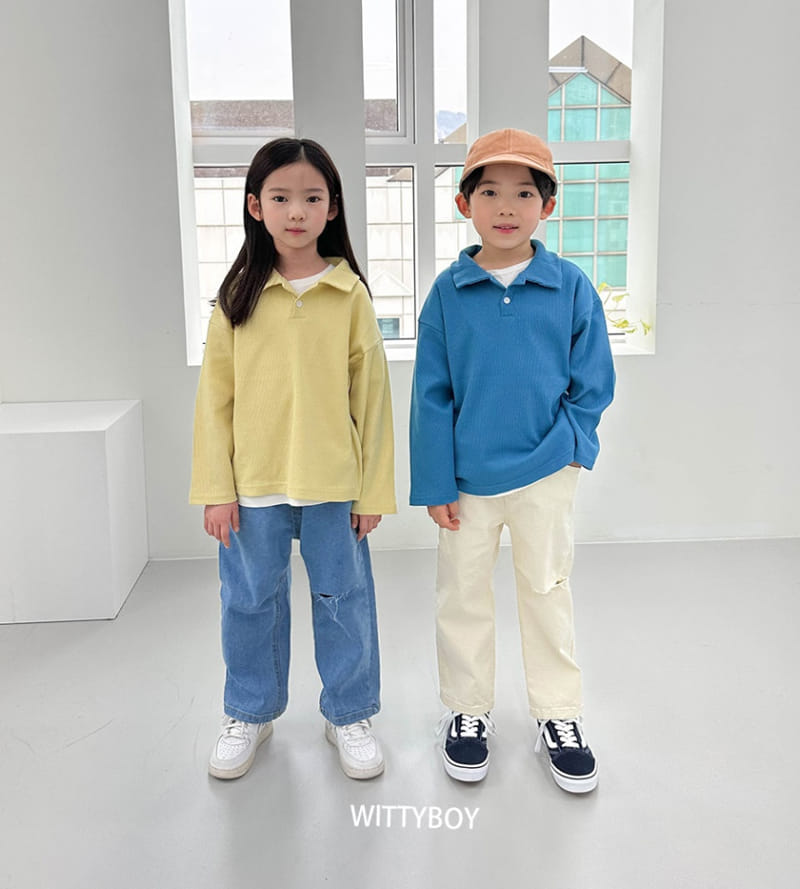 Witty Boy - Korean Children Fashion - #prettylittlegirls - Easy Cut Jeans - 8