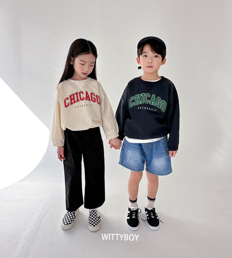 Witty Boy - Korean Children Fashion - #stylishchildhood - Chicago Sweatshirt - 9