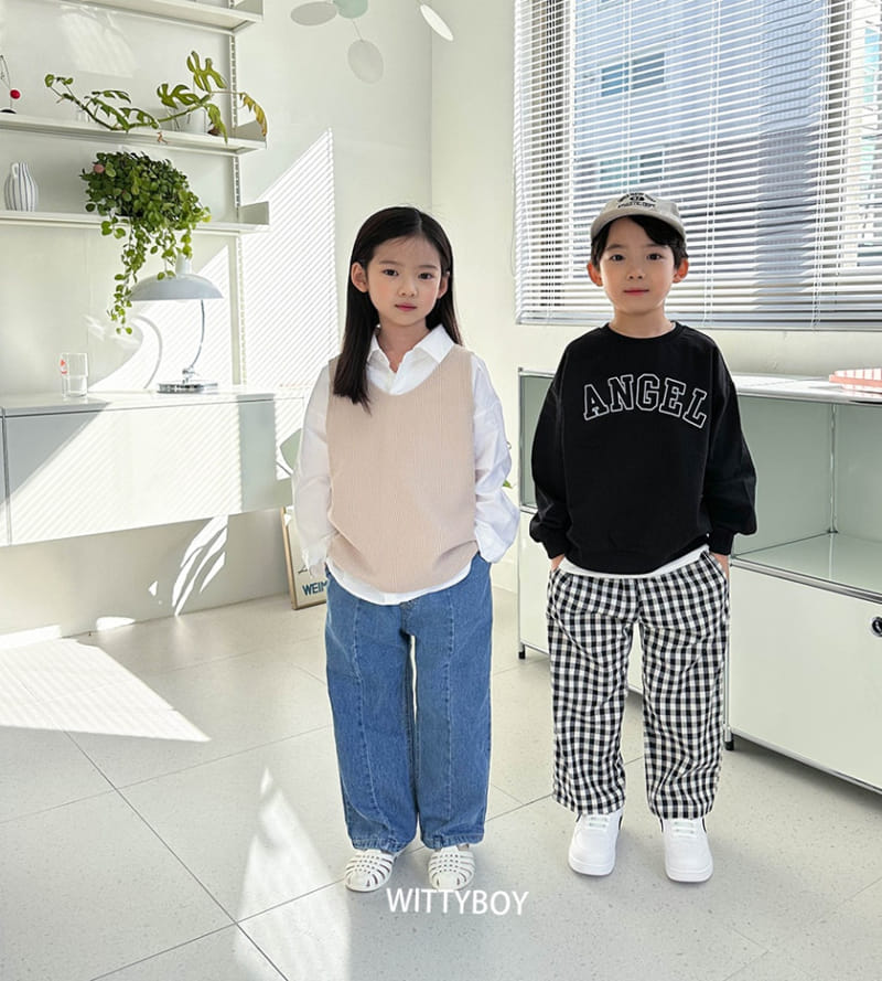 Witty Boy - Korean Children Fashion - #todddlerfashion - Angel Sweatshirt - 9