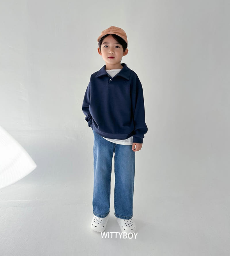 Witty Boy - Korean Children Fashion - #todddlerfashion - Coco Collar Sweatshirt - 9