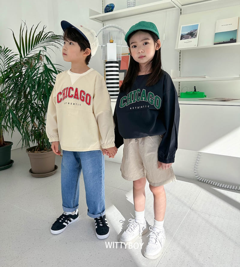 Witty Boy - Korean Children Fashion - #todddlerfashion - Chicago Sweatshirt - 7