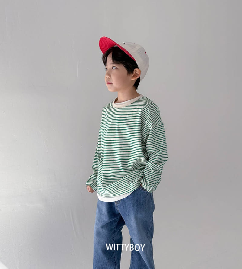 Witty Boy - Korean Children Fashion - #toddlerclothing - Lucy Stripes Tee - 9