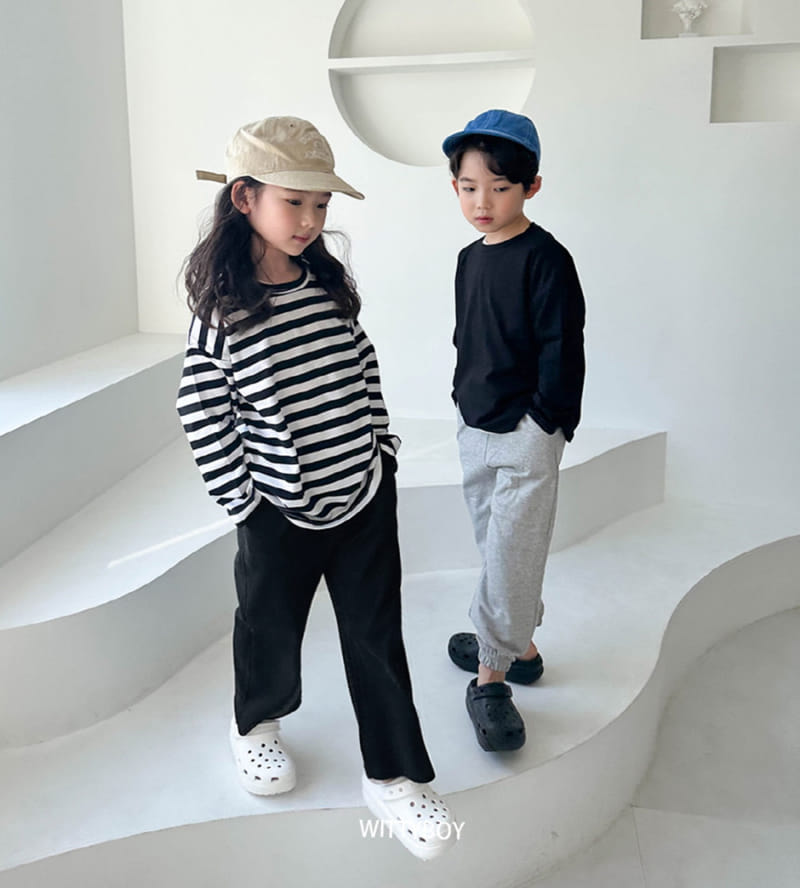 Witty Boy - Korean Children Fashion - #toddlerclothing - Multi Stripes Tee - 7