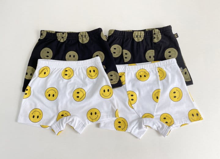 Yerooyena - Korean Children Fashion - #Kfashion4kids - Smile Draws Squre Underpants