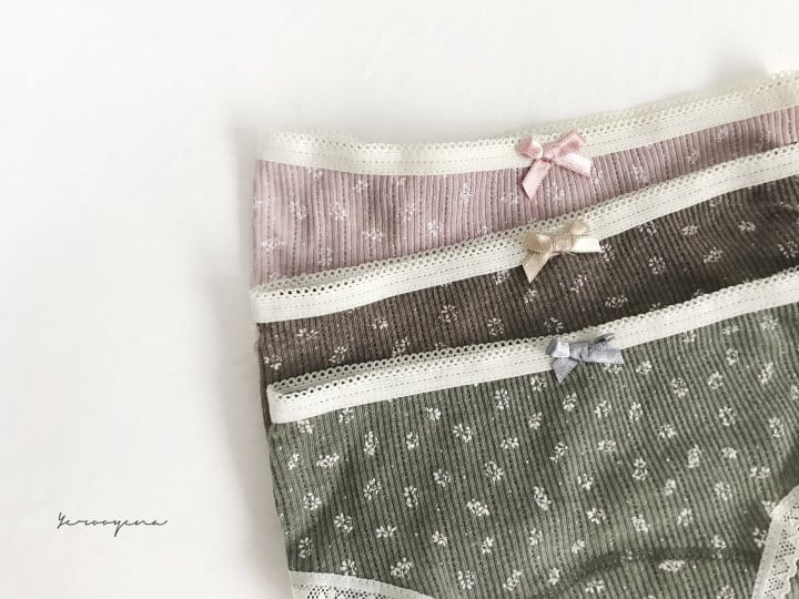 Yerooyena - Korean Children Fashion - #discoveringself - Lace Flower Flower Underpants - 4