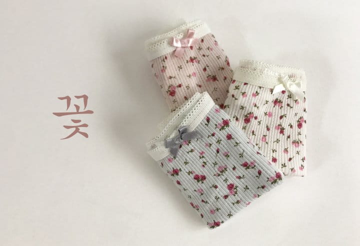 Yerooyena - Korean Children Fashion - #littlefashionista - Lace Flower Flower Underpants - 9