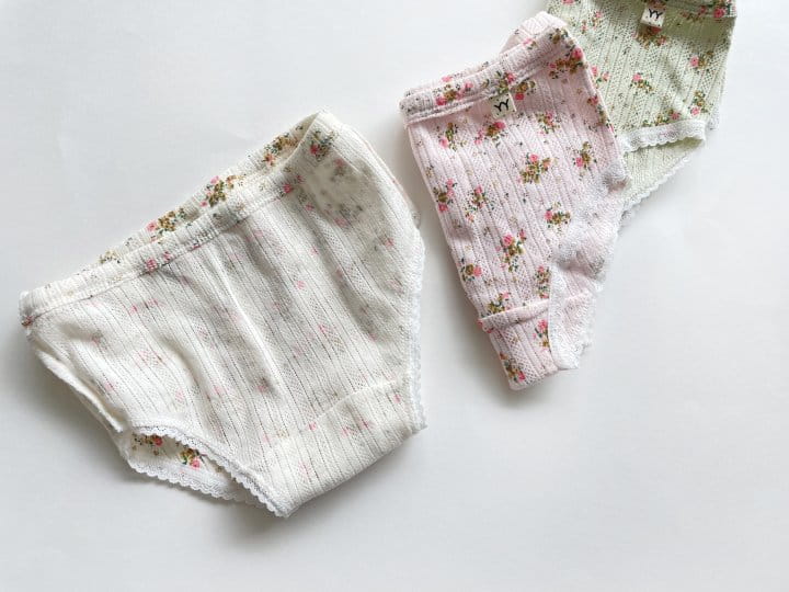 Yerooyena - Korean Children Fashion - #littlefashionista - Gold Flower Girl Underpants - 6