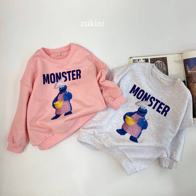 Zukini - Korean Children Fashion - #Kfashion4kids - Monster Sweatshirt - 6