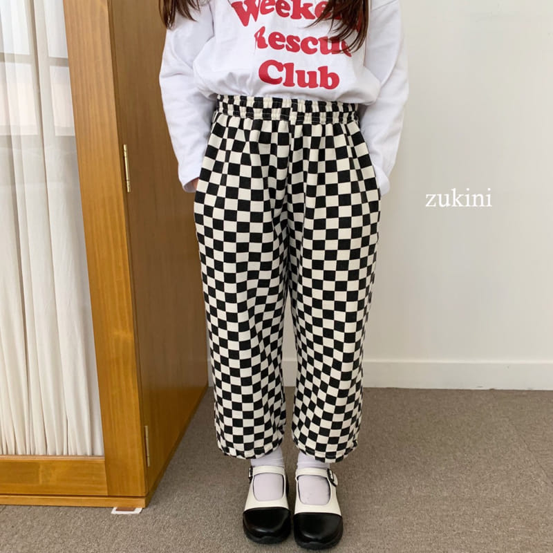 Zukini - Korean Children Fashion - #childofig - Spring Checker Pants - 5