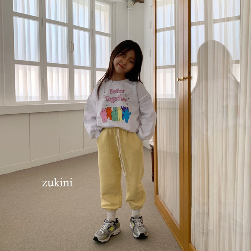 Zukini - Korean Children Fashion - #childrensboutique - Togethger Bear Sweatshirt - 2