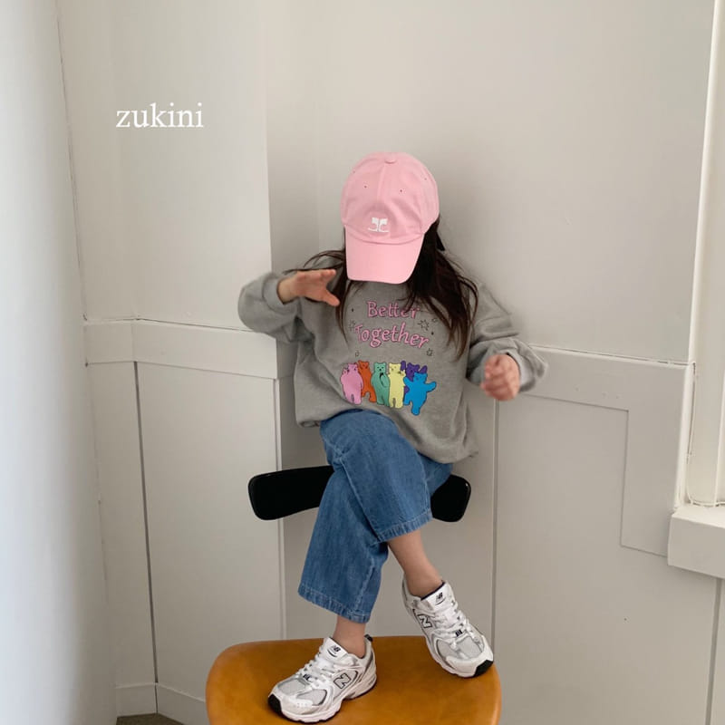 Zukini - Korean Children Fashion - #designkidswear - Togethger Bear Sweatshirt - 3