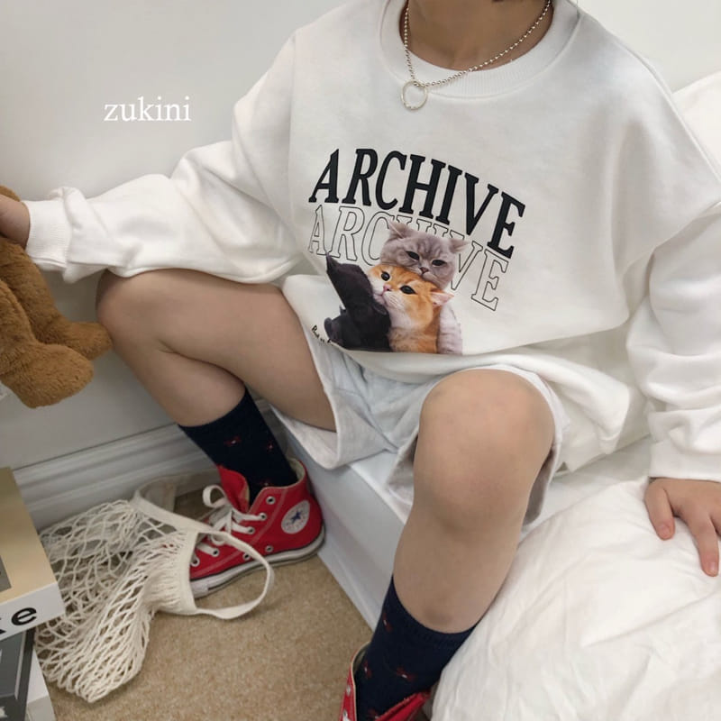 Zukini - Korean Children Fashion - #designkidswear - Triple Cat Sweatshirt - 2