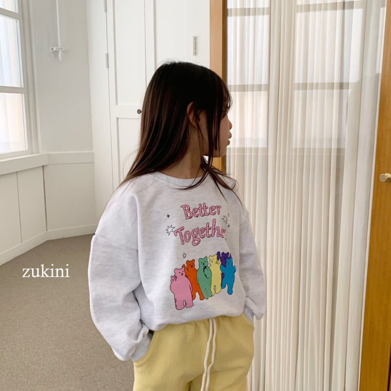 Zukini - Korean Children Fashion - #fashionkids - Togethger Bear Sweatshirt - 5