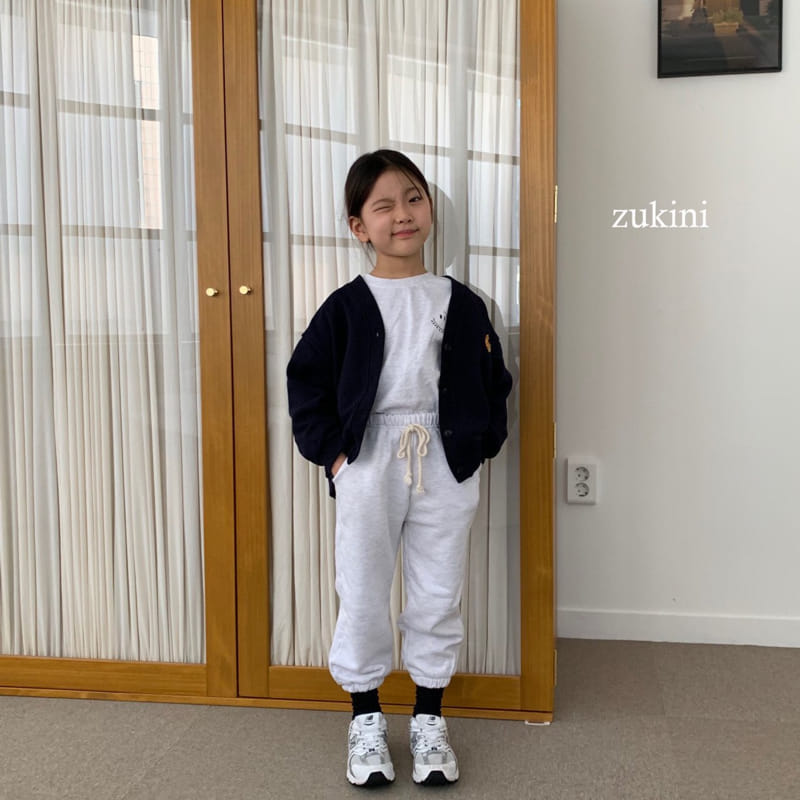 Zukini - Korean Children Fashion - #minifashionista - Logo Terry Cardigan - 3
