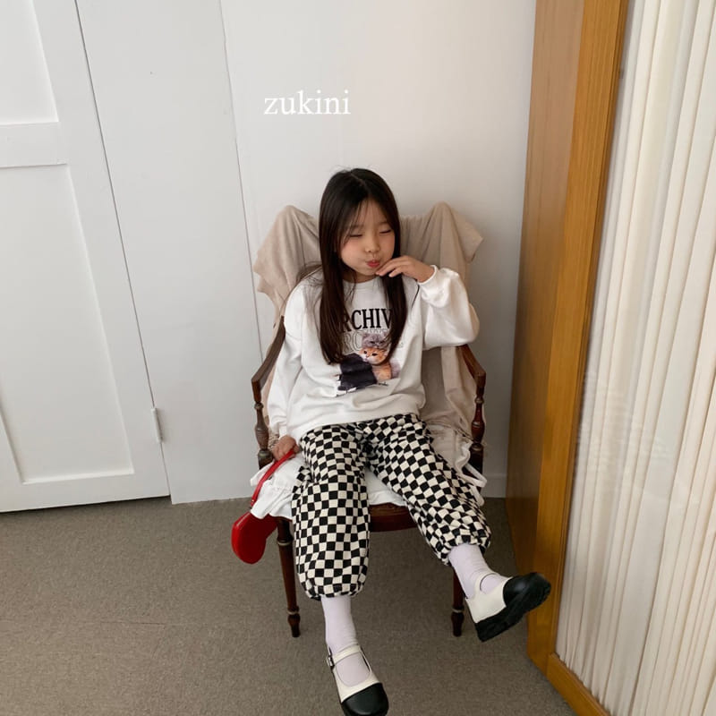 Zukini - Korean Children Fashion - #toddlerclothing - Spring Checker Pants - 4