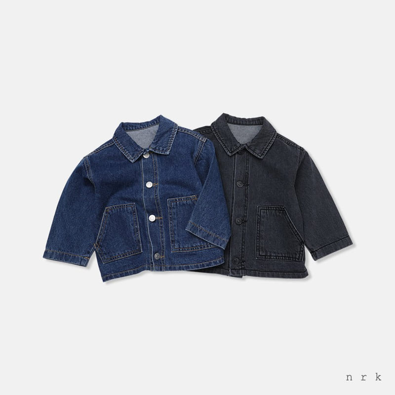 nrk - Korean Children Fashion - #kidsshorts - Pocket Denim Jacket - 2